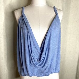 Low Front Light Blue Free People Tank Top